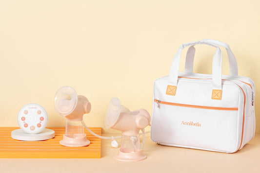 Bolsa de transporte para sacaleches doble Annabella con acumuladores de frío