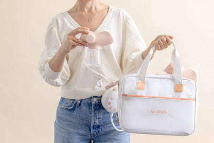 Bolsa de transporte para sacaleches doble Annabella con acumuladores de frío