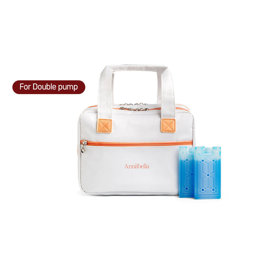 Bolsa de transporte para sacaleches doble Annabella con acumuladores de frío